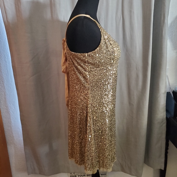 HP 🎉 NWT Free People Gold Rush Mini Dress - Picture 5 of 9